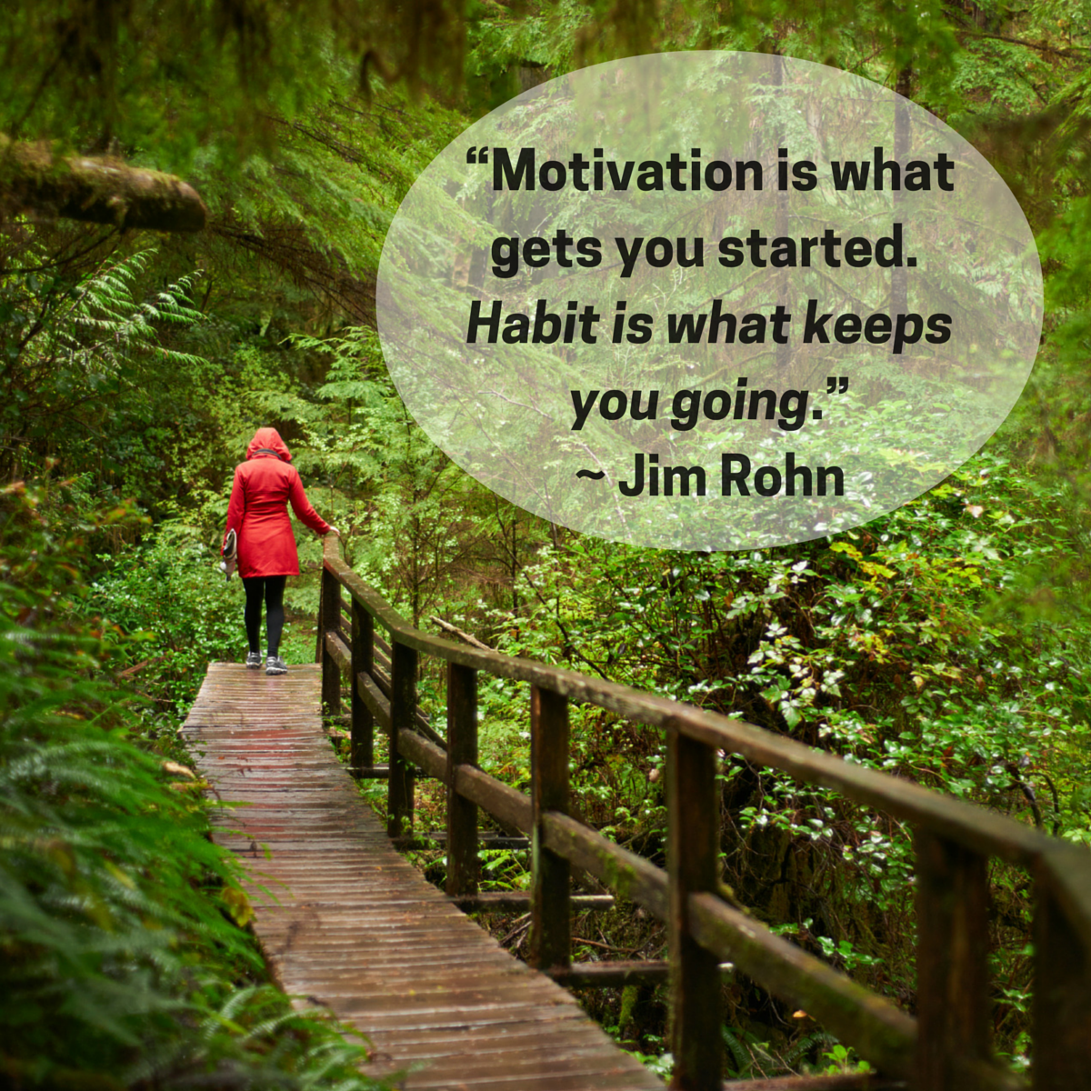 “Motivation is what gets you started.