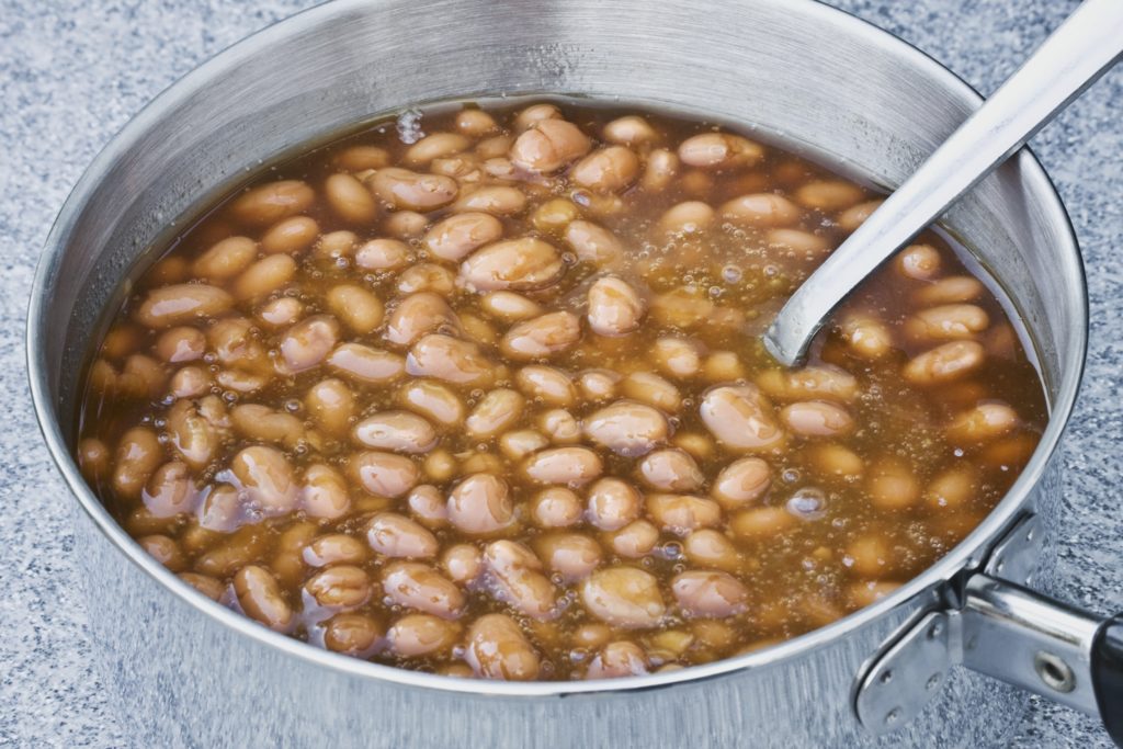 Pot of beans, a plant-based protein