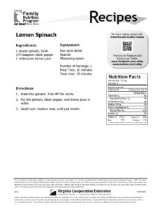 lemon spinach