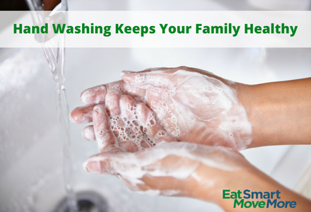 washing hands with soap and water to remove germs