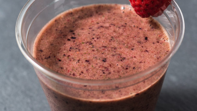 Licuado de Banana y Frutos del Bosque