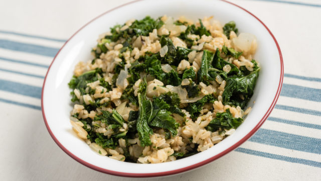 Cheesy Kale Rice