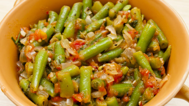 Greek Green Beans and Tomatoes