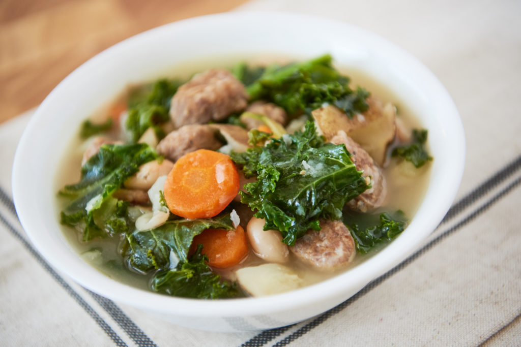 Sausage, Bean, and Kale Soup | Virginia Family Nutrition Program