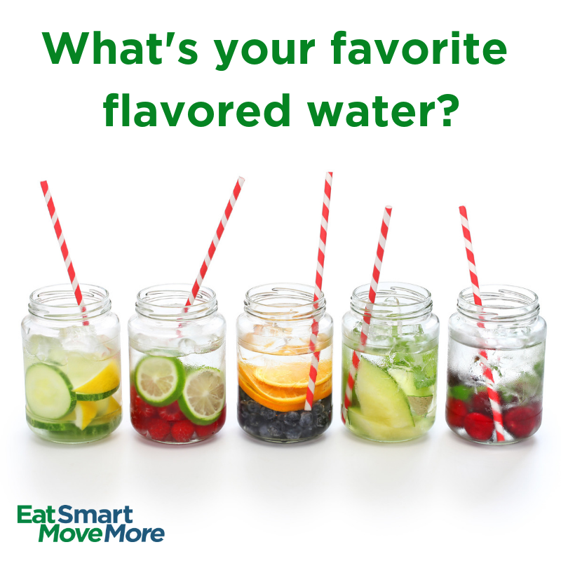 different flavored waters in mason jars