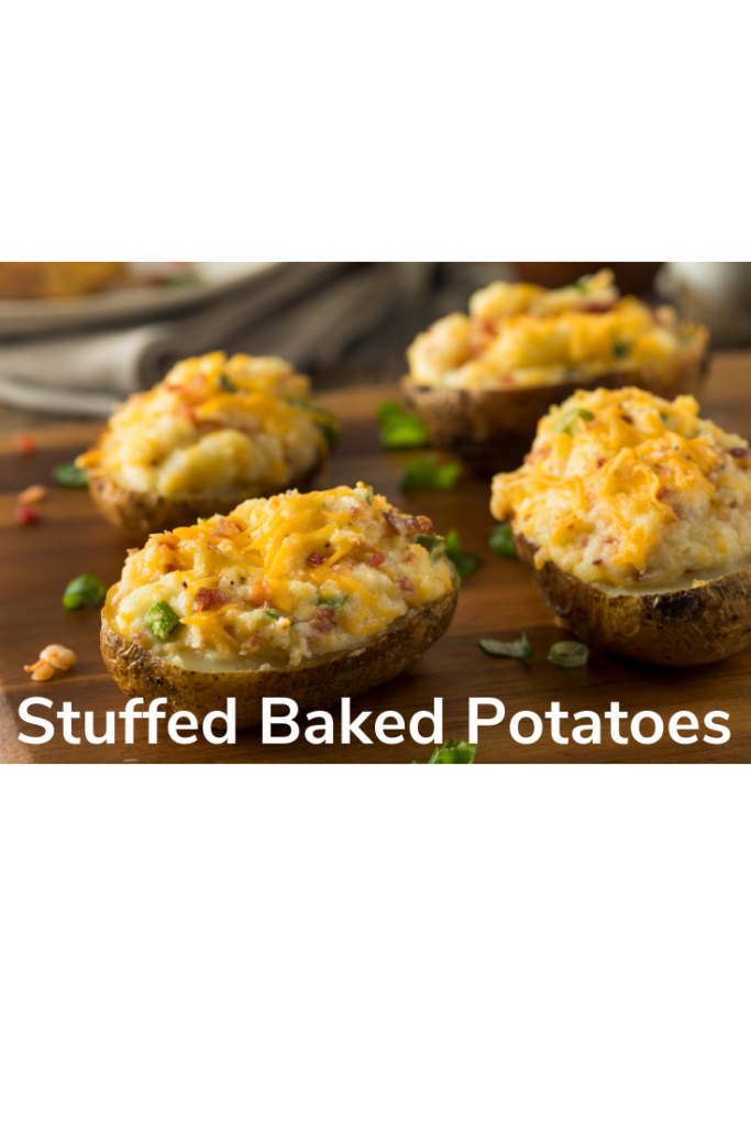 twice baked potatoes with bacon and broccoli