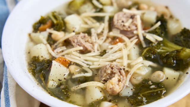 Sausage, Bean, and Kale Soup