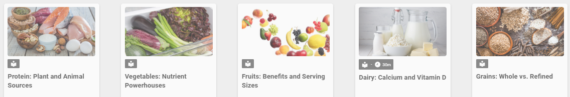 My Balanced Plate courses overview (part 1)