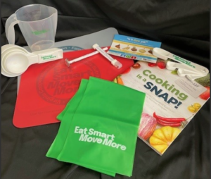 Reinforcement kit including cooking tools and materials